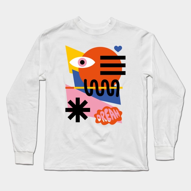Dream on Long Sleeve T-Shirt by PosterLad